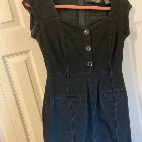 Edie Rose for DKNY Overdye Denim Pencil Dress - Sz Med - Picture 7 of 13